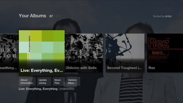 FTV Skin f&uuml;r Kodi - Musikbereich (Bild: Hitcher)